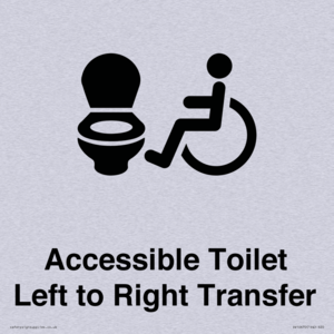 Accessible Toilet with Left to Right Transfer